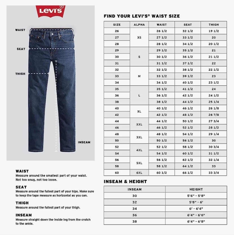 Levi's Men's 505 Regular Fit Denim Jeans ~ Blue - Picture 5 of 16